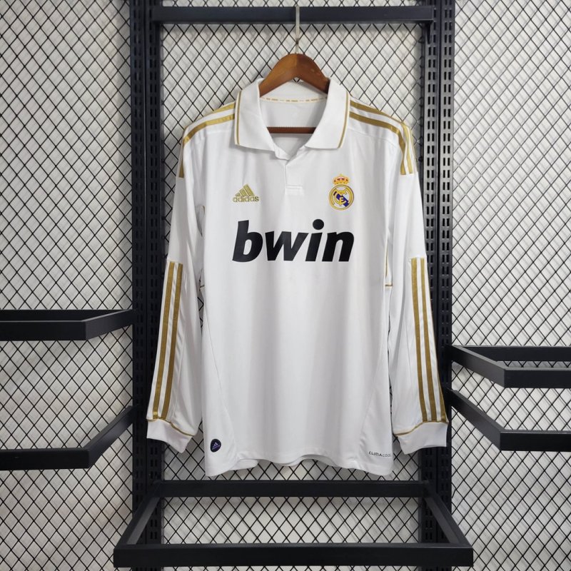 2011/2012 Retro Long Sleeve Real Madrid Home Football Shirt