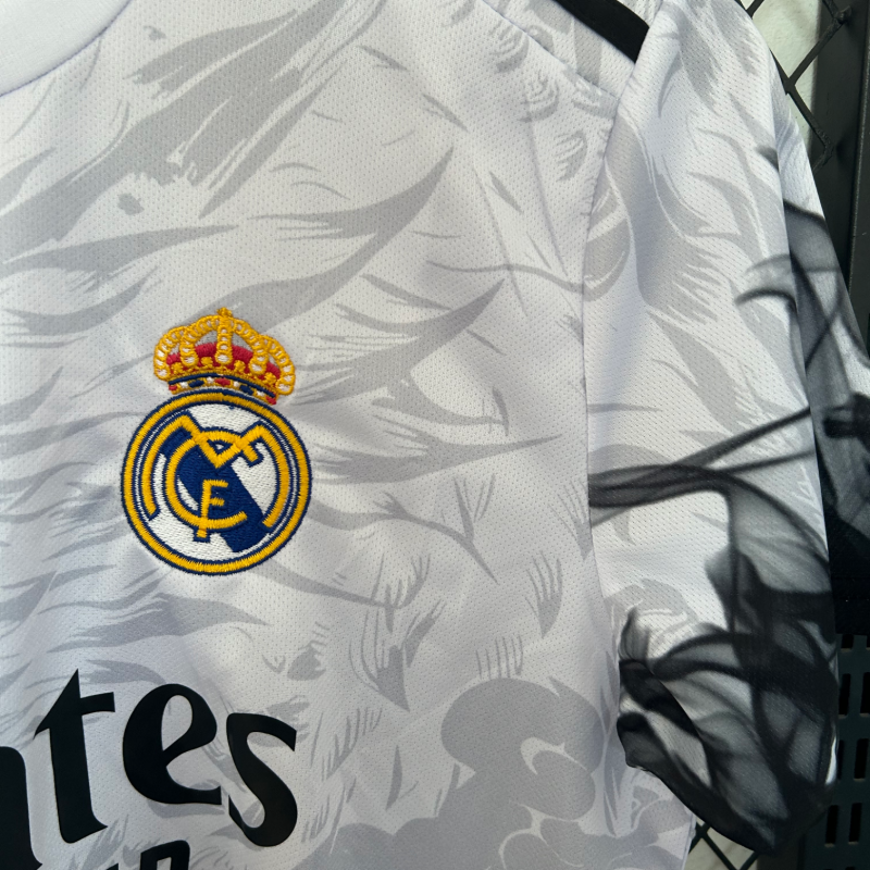 2025/2026 Real Madrid Dragon White Fan Edition Football Shirt