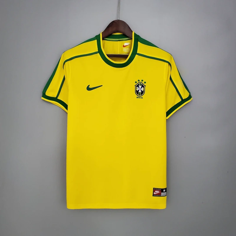 1998 Retro Brazil Home Football Shirt