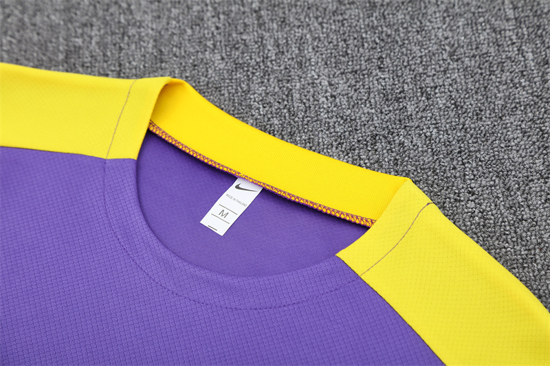 2025/26 Short Sleeve Atletico Madrid Purple Training Suit (child size)