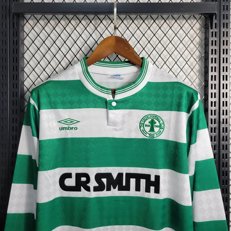 1987/1988 Retro Long Sleeve Celtic Home Football Shirt