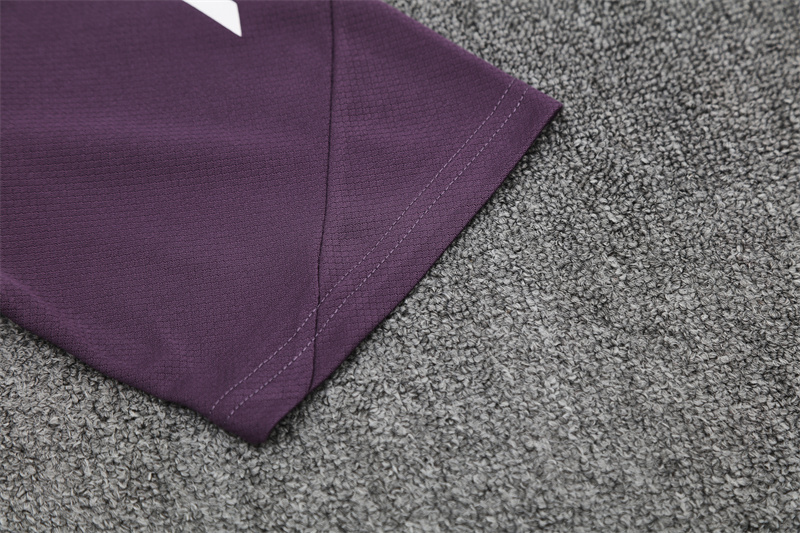 2025/26 short sleeve Manchester United purple training suit