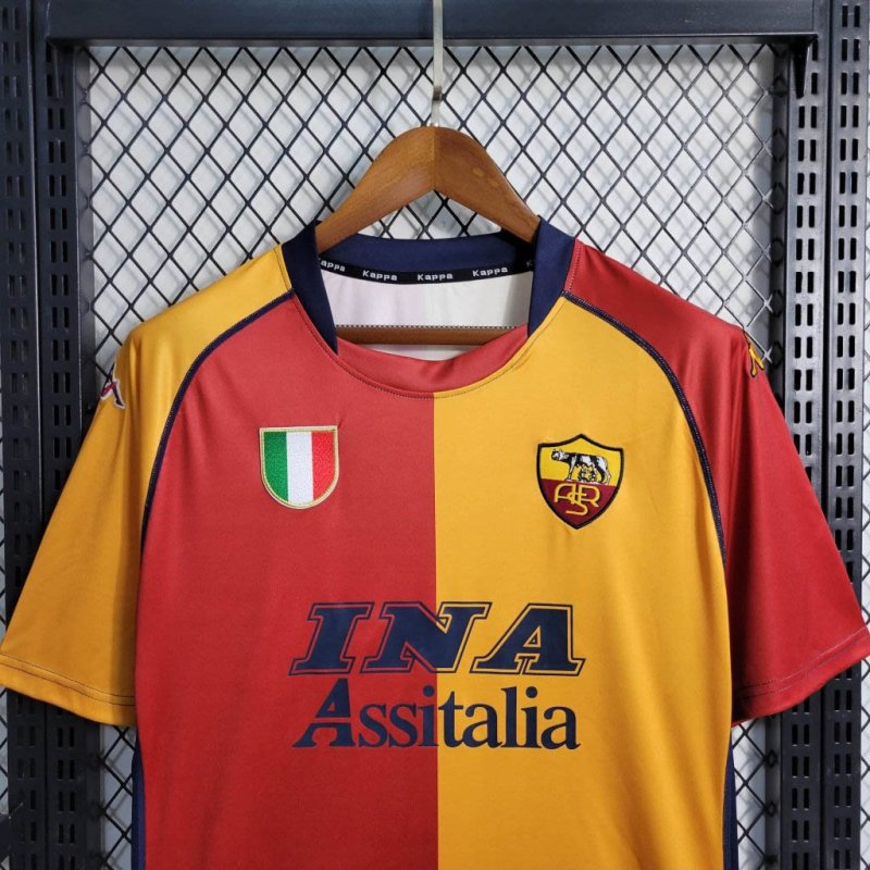 2001/2002 Retro AS Roma European Home Football Shirt