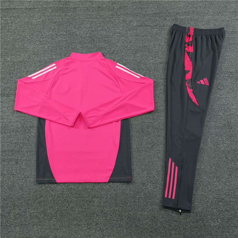 2024/2025 Player Edition Germany Prematch Jersey Pink Half-zip training suit Football Jersey