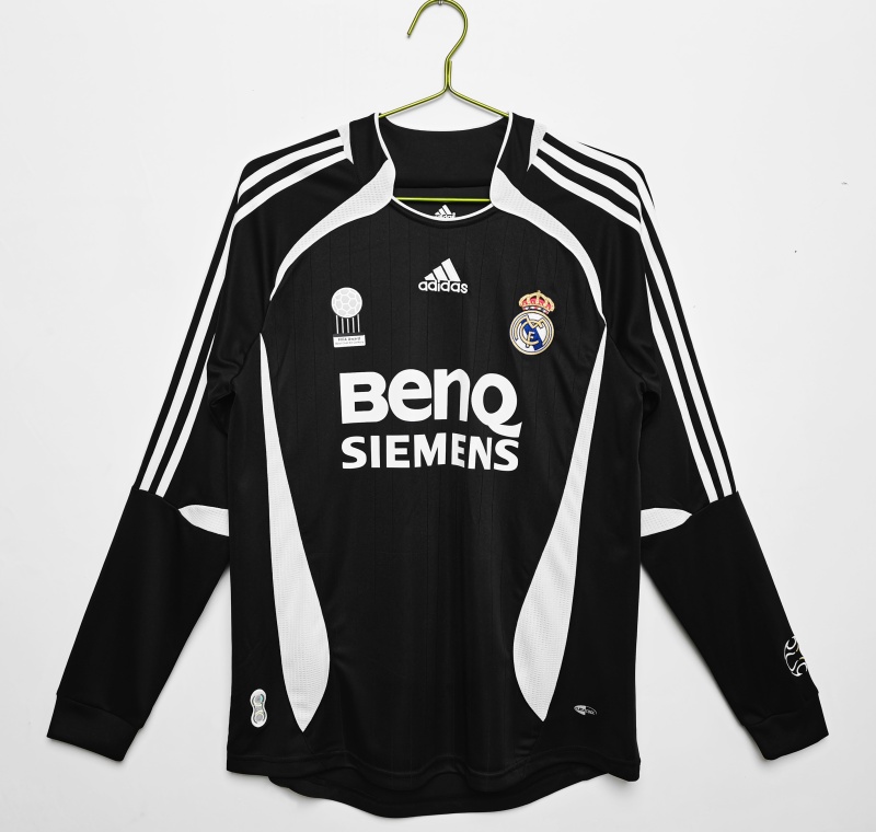 2006/2007 Real Madrid Second Away Retro Long Sleeve Football Shirt