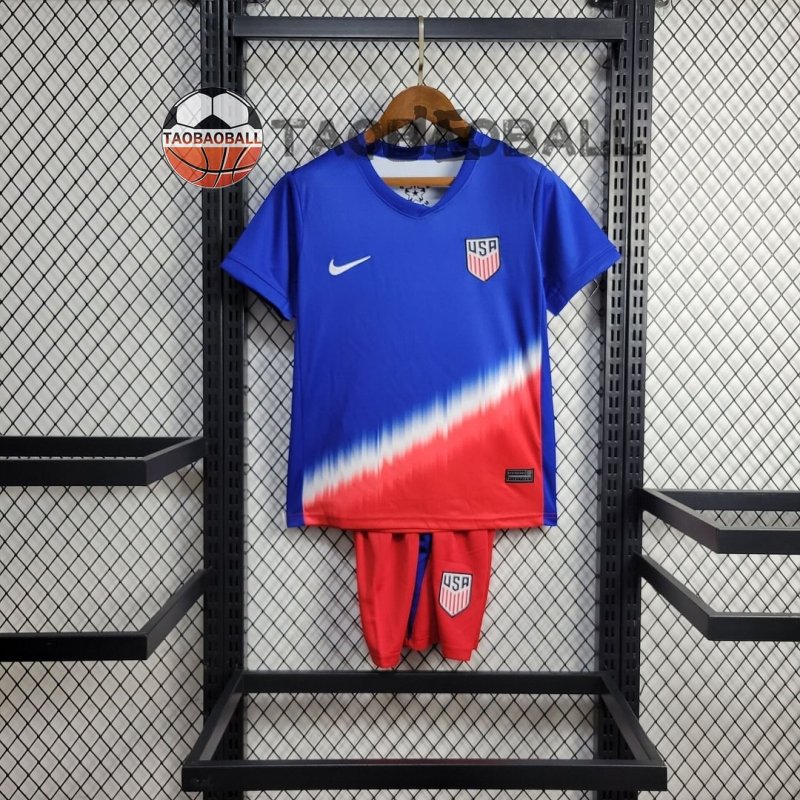 2024 United States Away Football Shirt Kids