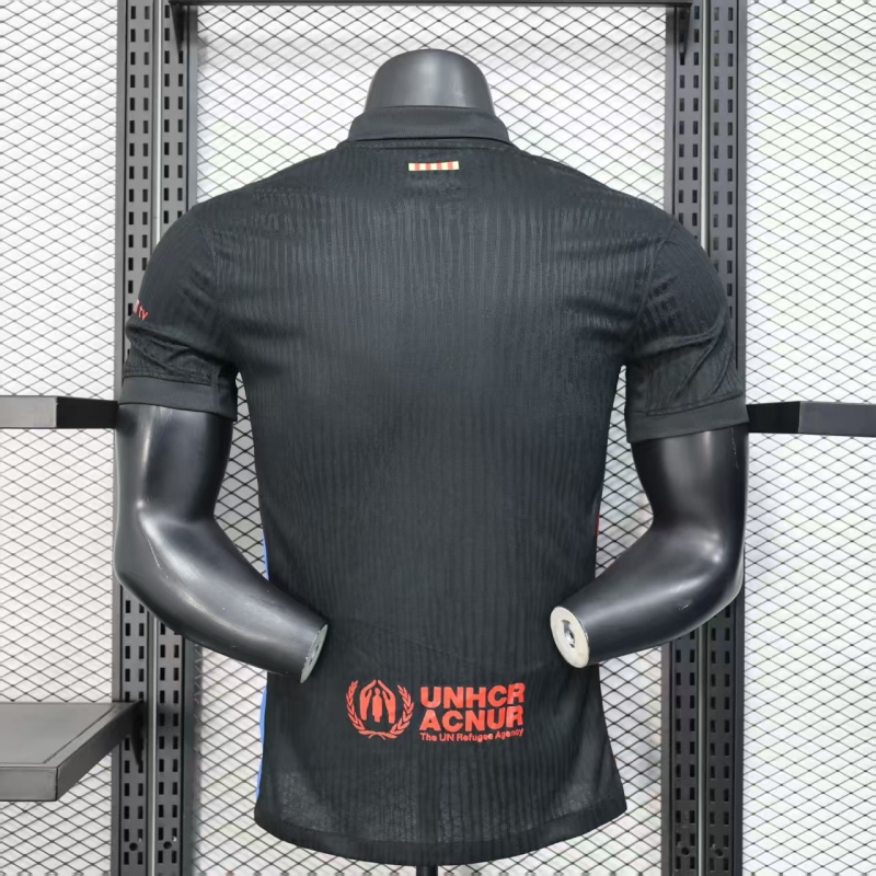 2025/26 Barcelona Away Player Edition Football Jersey with Advertising
