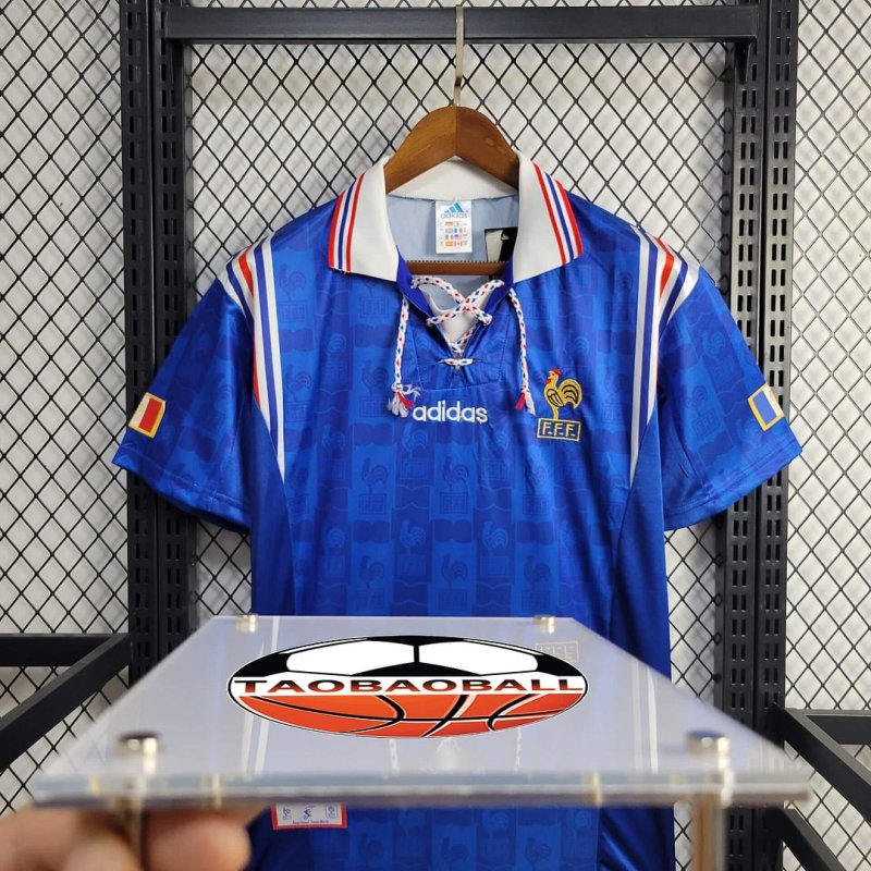 1996 Retro France Home Football Shirt