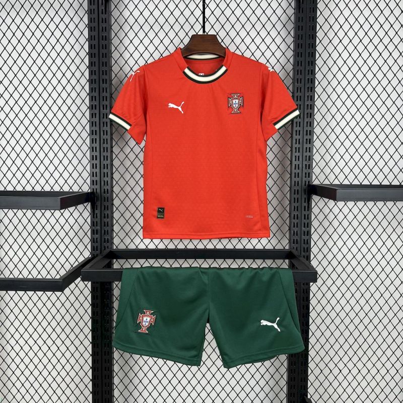 2025/2026 Portugal Home Football Shirt （Kids Size）