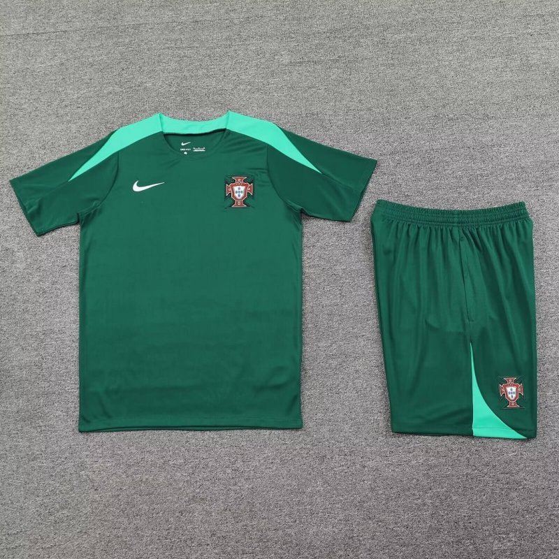 2024/2025 Portugal Training Wear Green Suit Shirt