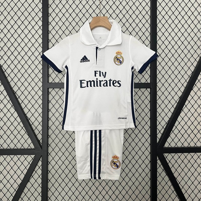 2016/2017 Retro Real Madrid Home Football Shirt Kids Size
