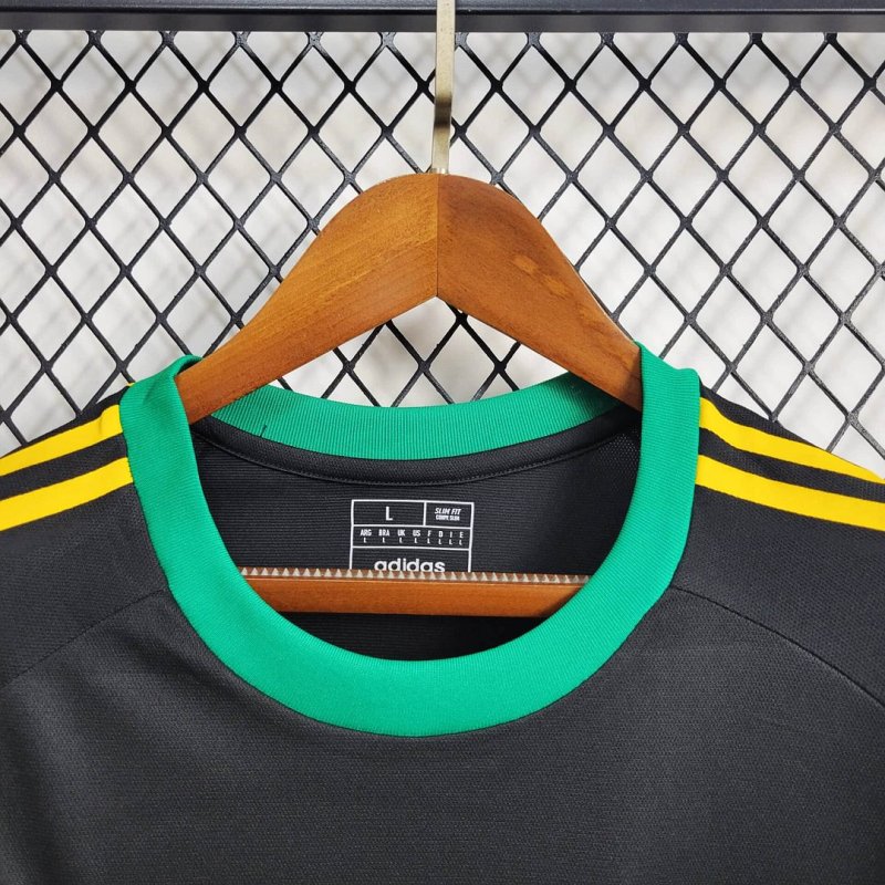 2024 Jamaica Training Wear Black Football Shirt