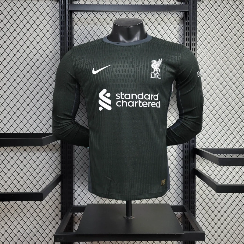 2024/2025 Player Version Long Sleeve Liverpool Away Football Shirt