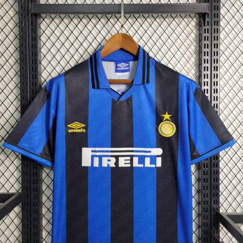 1995/1996 Retro Inter Milan Home Football Shirt