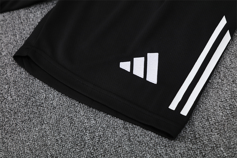 2024/25 short-sleeved Real Madrid white and purple training suit