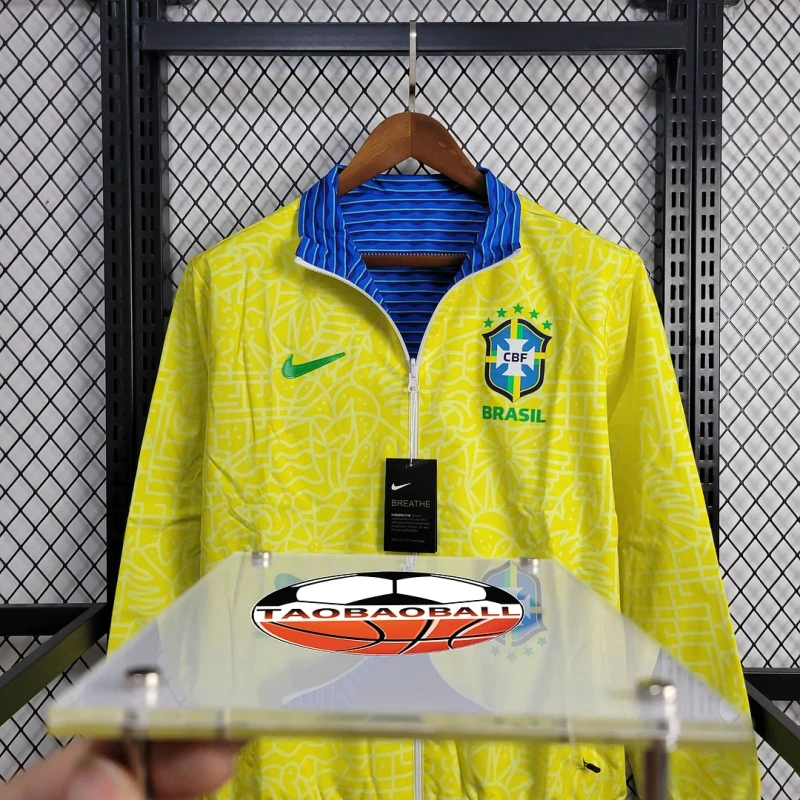 2024 Brazil Reversible Windbreaker Football Shirt