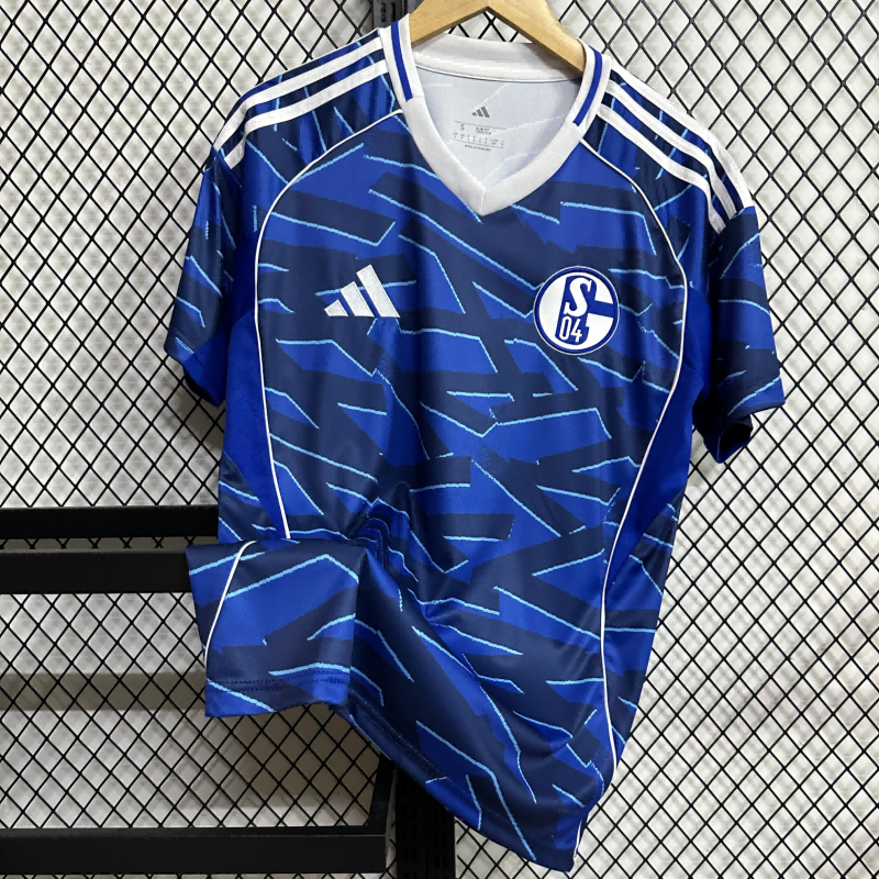 2025-2026 Schalke 04 Home Fan Edition Football Shirt