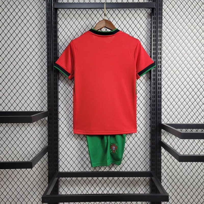 2024 Portugal Home Football Shirt Kids