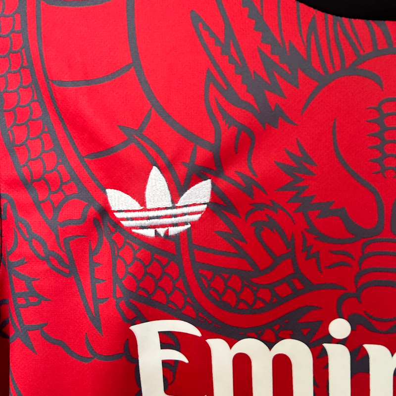 2025/2026 Real Madrid Dragon Red Fan Edition Football Shirt