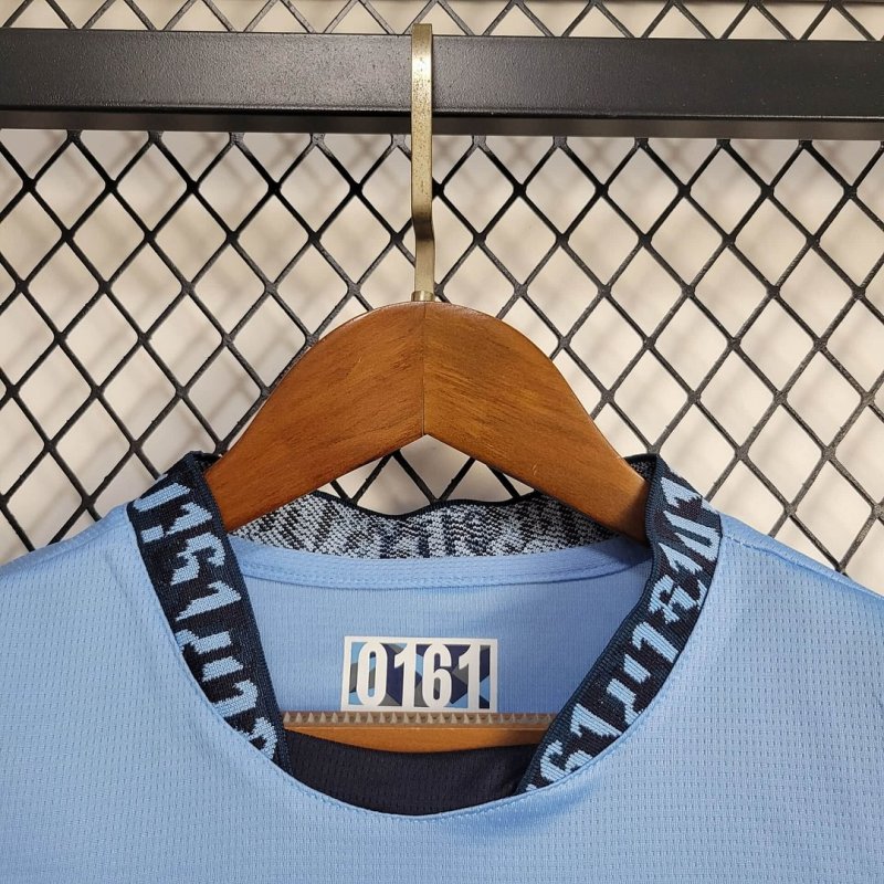 2024/2025 Long Sleeve Manchester City Home Football Shirt Kids Size