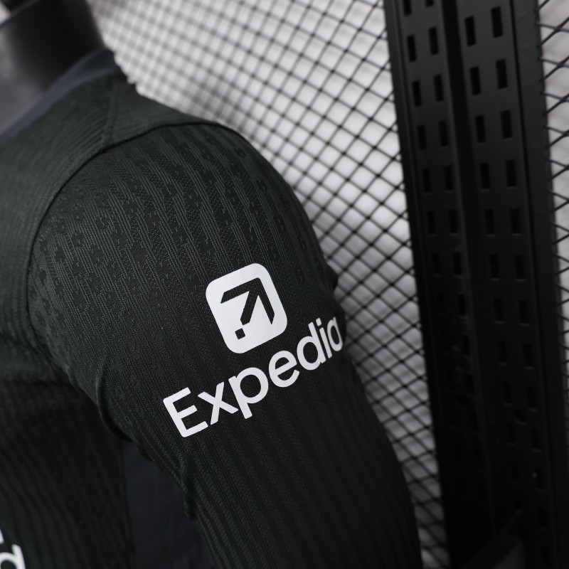 2024/2025 Players Edition Liverpool Black Long Sleeve Football Jersey