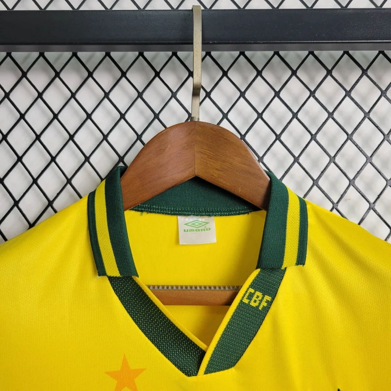 1994 Retro Brazil Home Football Shirt Kids