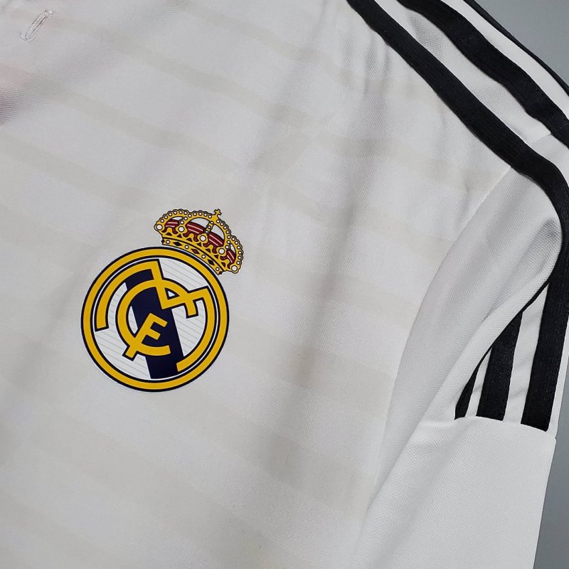 2014/2015 Retro Long Sleeve Real Madrid Home Football Shirt