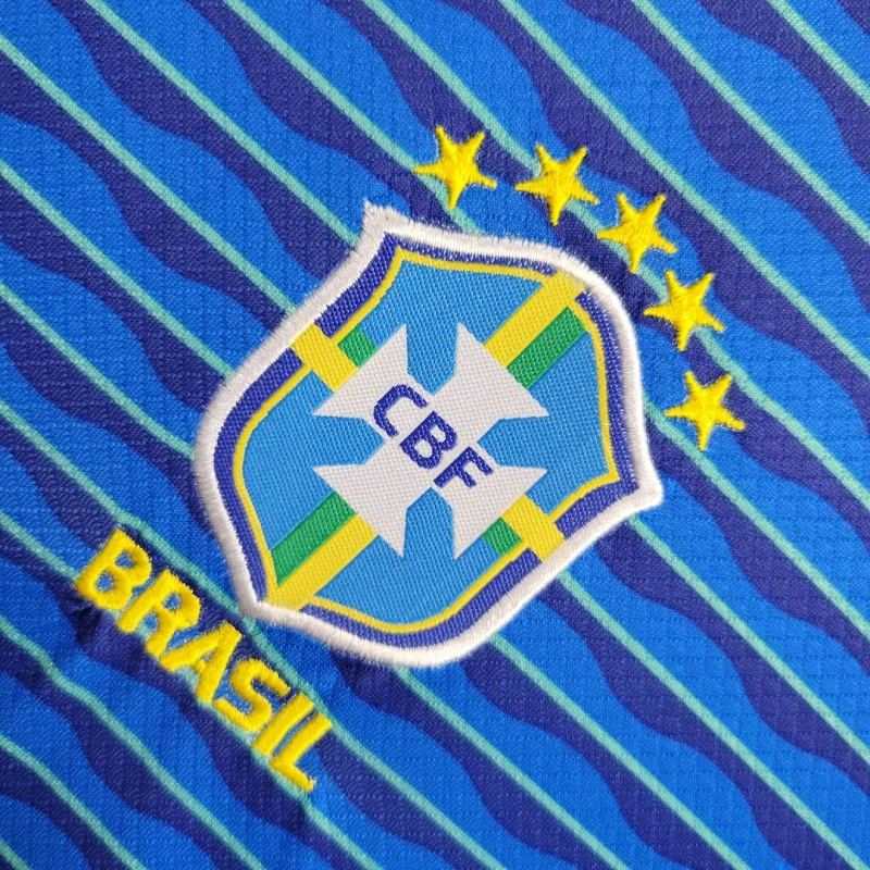2024 Brazil Away Football Shirt Kids