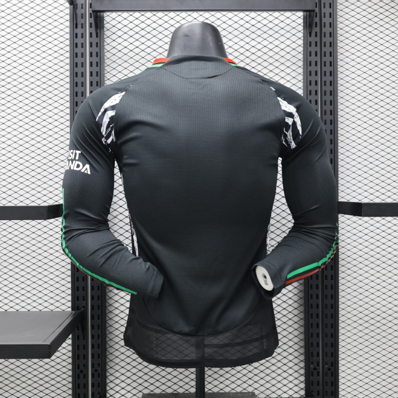 2024/2025 Players Edition Arsenal Away Long Sleeve Football Jersey