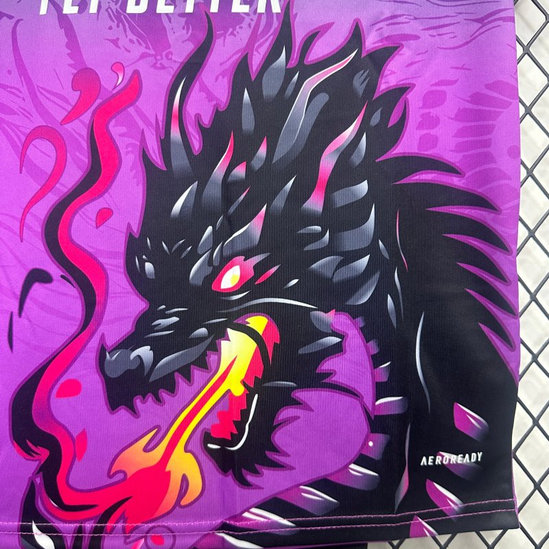 2025/26 Real Madrid Special Edition Purple Dragon Kids Jersey Set