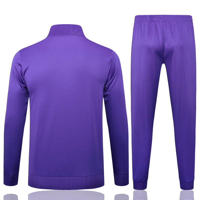 2025/26 Real Madrid Purple Retro Edition Full Zip Long Sleeve Suit