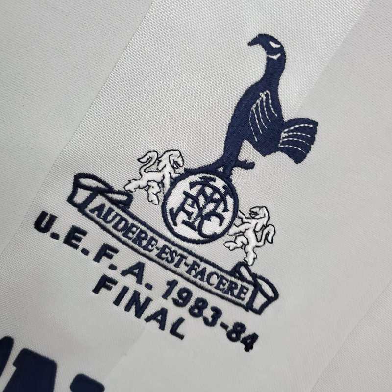 1983/1984 Retro Tottenham Hotspur Home UEFA Cup Final Football Shirt