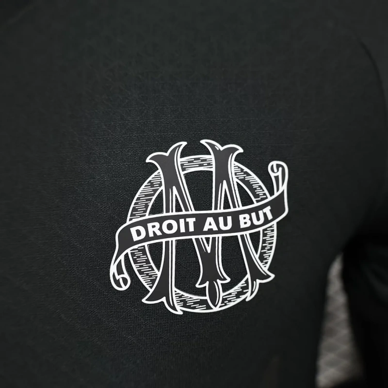 2024/2025 Player Version Olympique Marseille 125th Anniversary Black Football Shirt