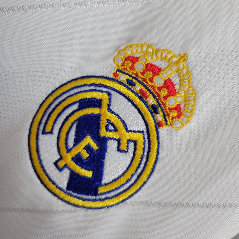 2017/2018 Retro Long Sleeve Real Madrid Home Football Shirt