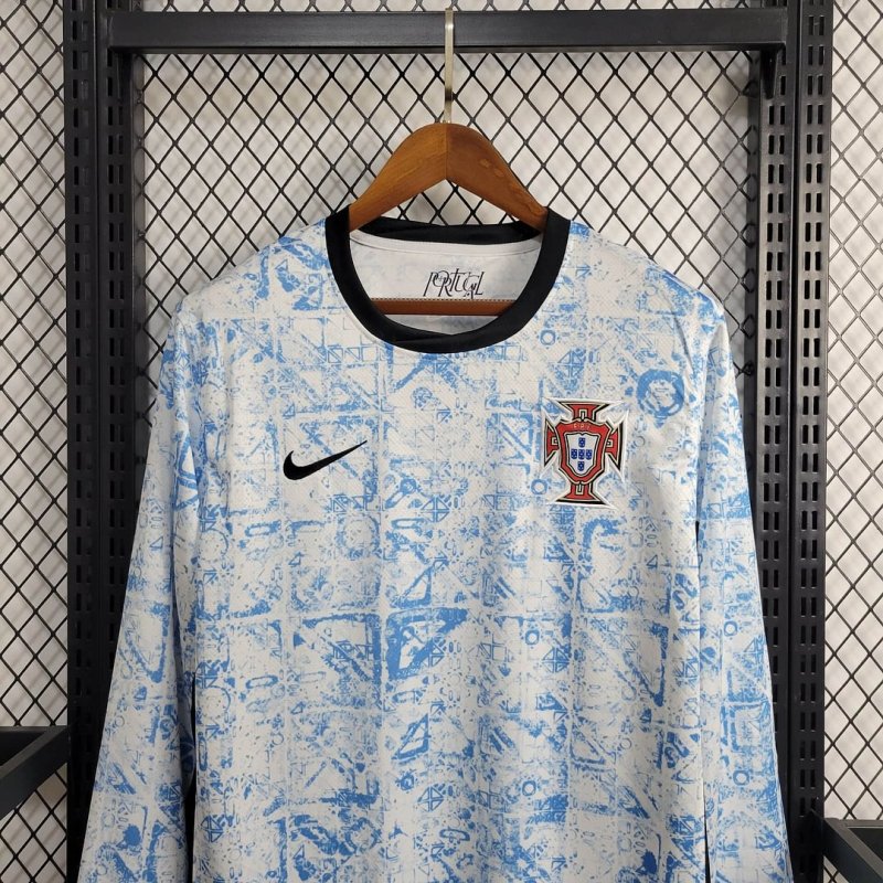 2024 Long Sleeve Portugal Away Football Shirt