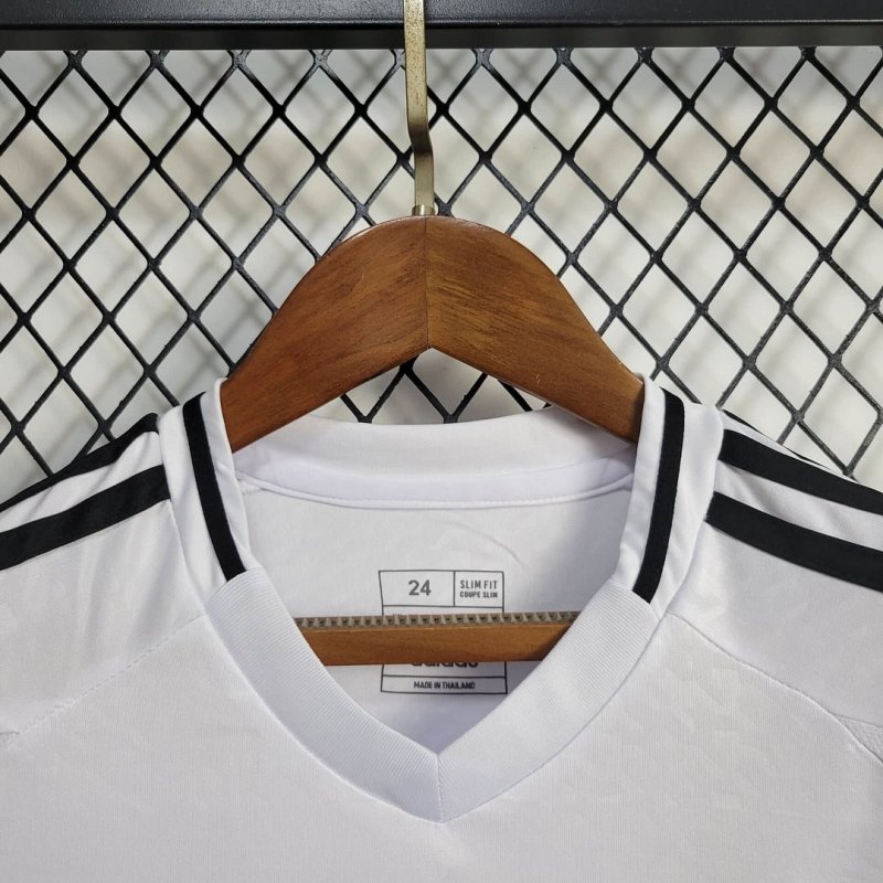 2024/2025 Long Sleeve Real Madrid Home Football Shirt Kids Size
