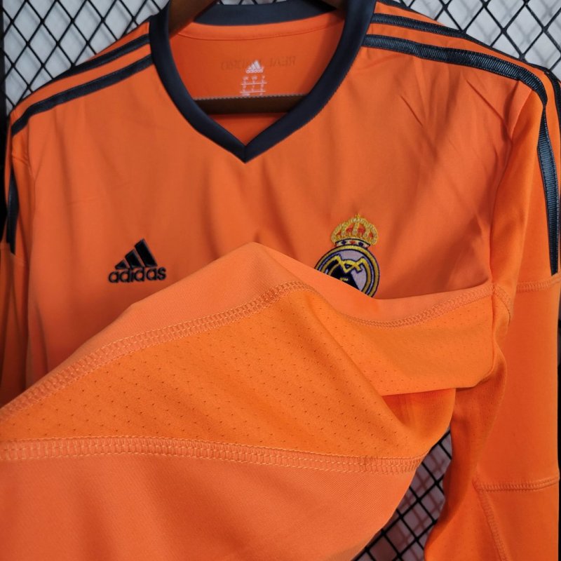 2013/2014 Retro Long Sleeve Real Madrid Third Away Football Shirt