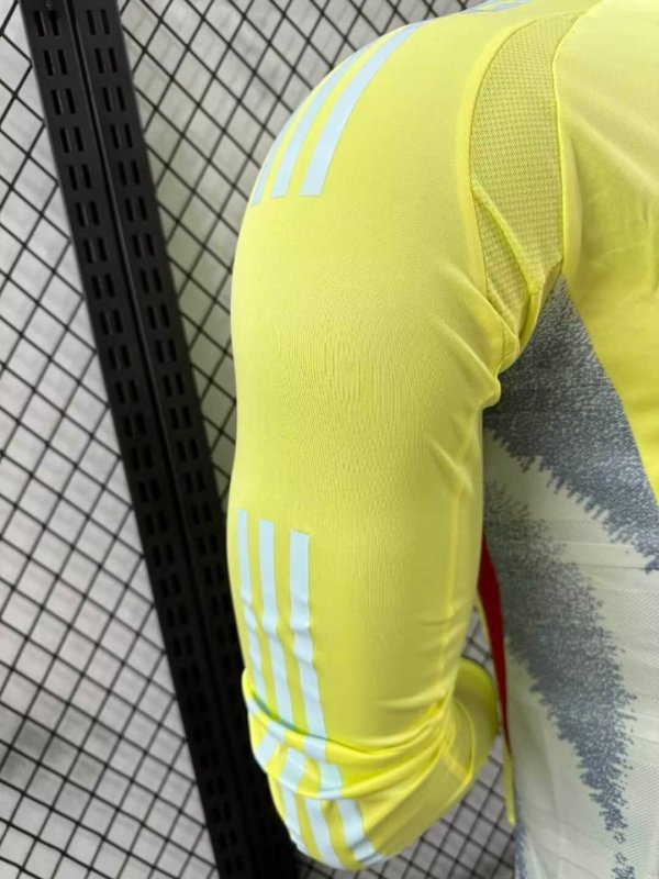2024 Long Sleeve Player Version Spain Away Football Shirt