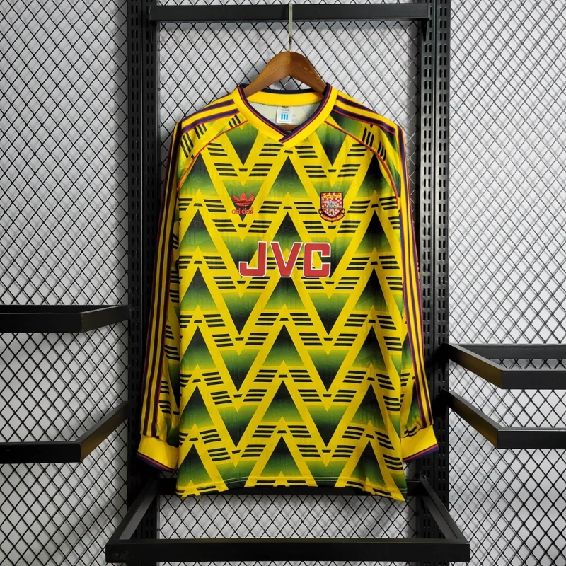1991/1993 Retro Long-Sleeve Arsenal Away Football Shirt