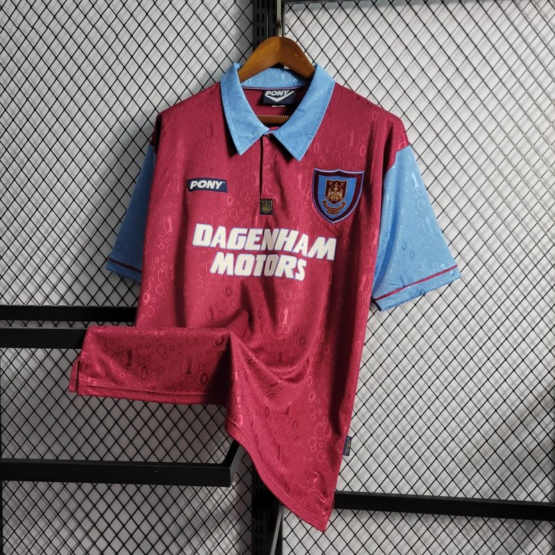 1995/1997 Retro West Ham United Home Football Shirt
