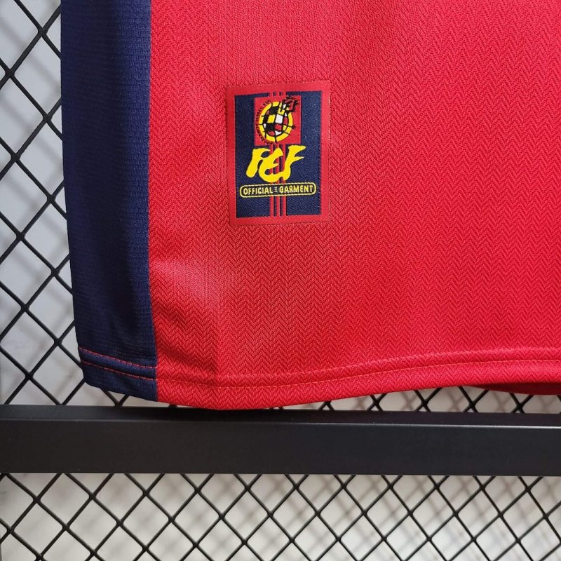 1998 Retro Spain Home Football Shirt