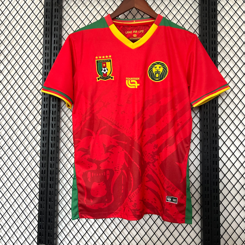 2025-2026 Cameroon Red Fan Edition Football Shirt