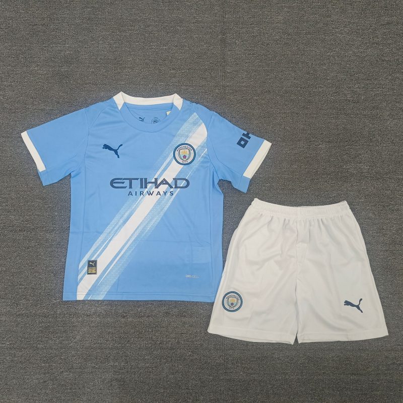 2025/26 Manchester City Home Jersey for Kids