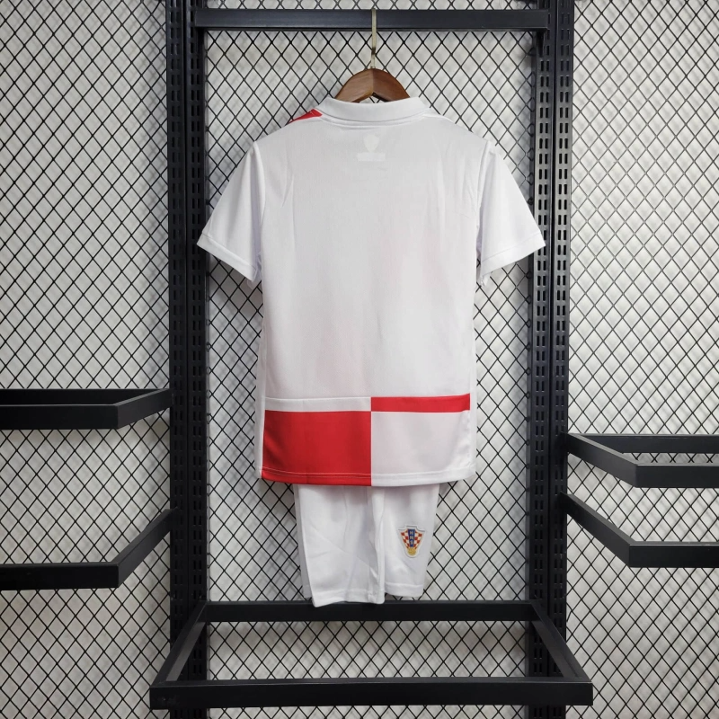 2024 Croatia Home Football Shirt Kids