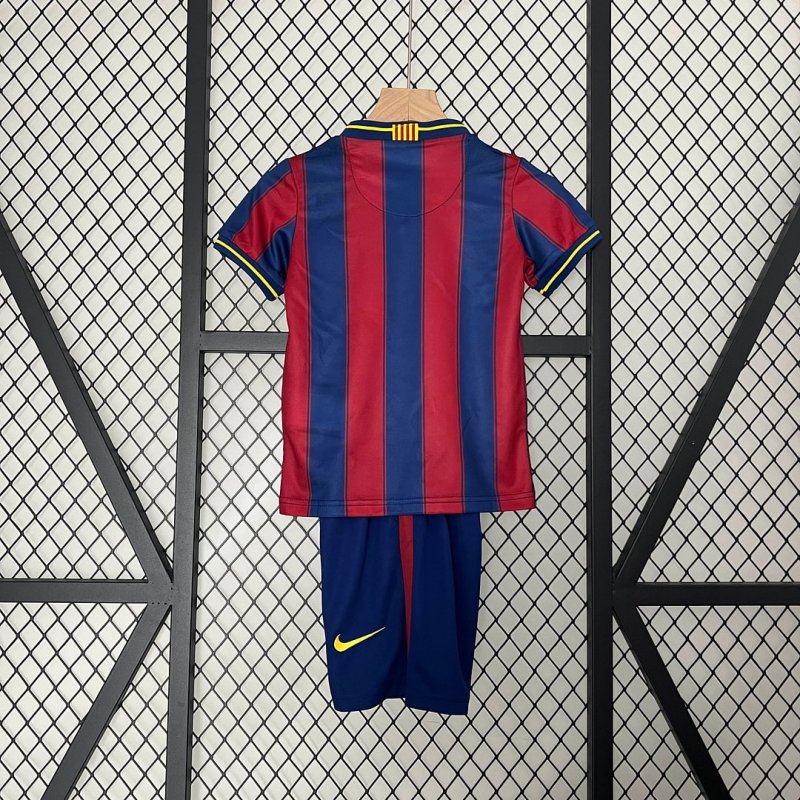 2009/2010 Retro Barcelona Home Football Shirt Kids Size