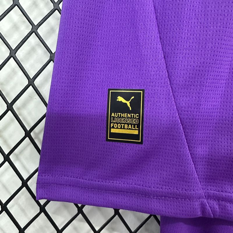 2025/26 Dortmund goalkeeper purple jersey kids kit