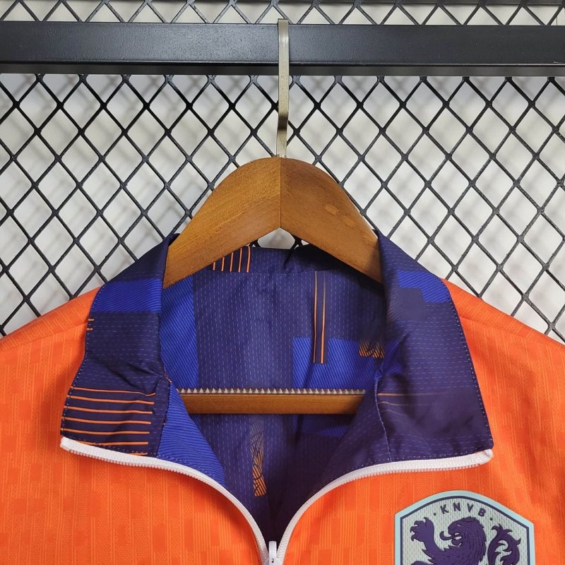 2024 Netherlands Reversible Windbreaker Football Shirt