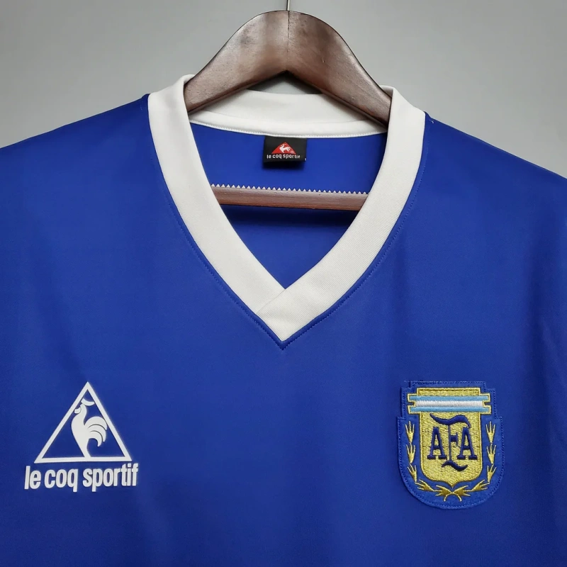 1986 Retro Argentina Away Football Shirt