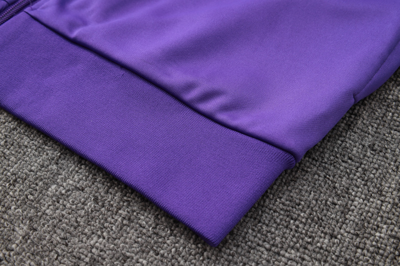 2025/26 Real Madrid Purple Retro Edition Full Zip Long Sleeve Suit