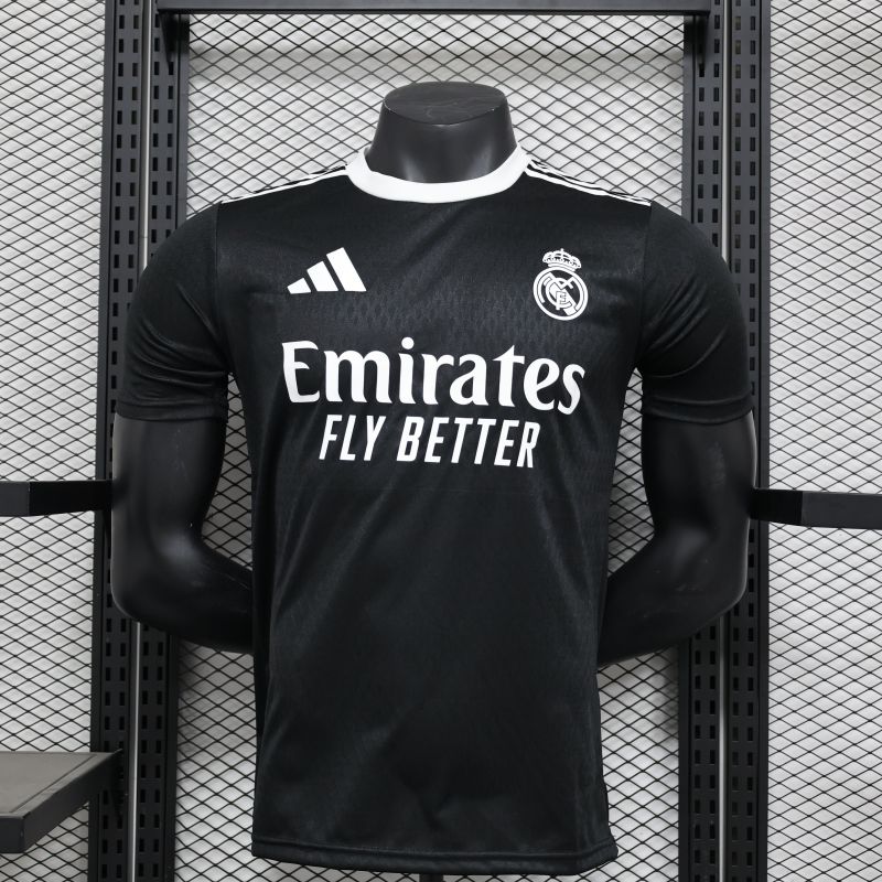 2024/2025 Player Edition Real Madrid Goalkeeper Black Football Jersey